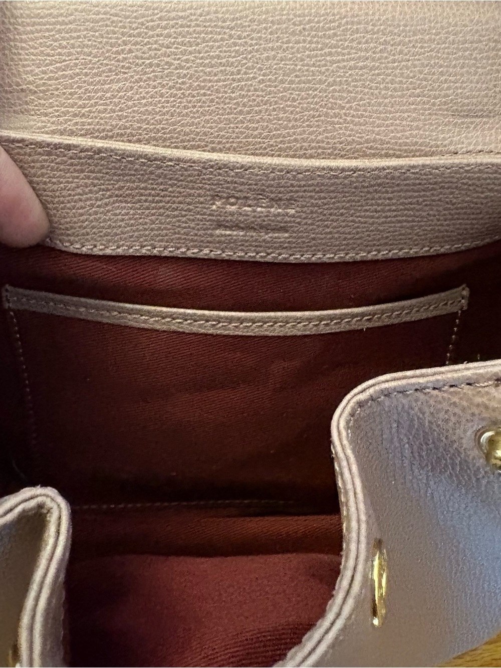 Polene Numero Un Nano Textured Lilac Crossbody Bag - Picture 8 of 9